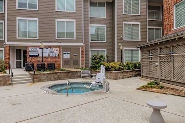 Small Pool1 at AVIA Apartments On Alpha, Texas